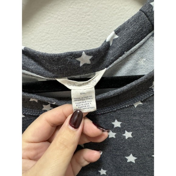 Caslon‎ Cozy Star Raglan Pullover Top Sweatshirt Size Xxl - Picture 5 of 5